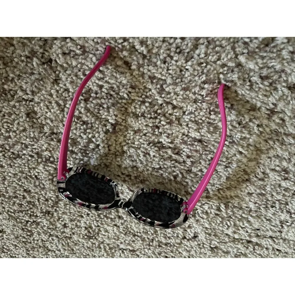 Build a bear pink zebra striped sunglasses